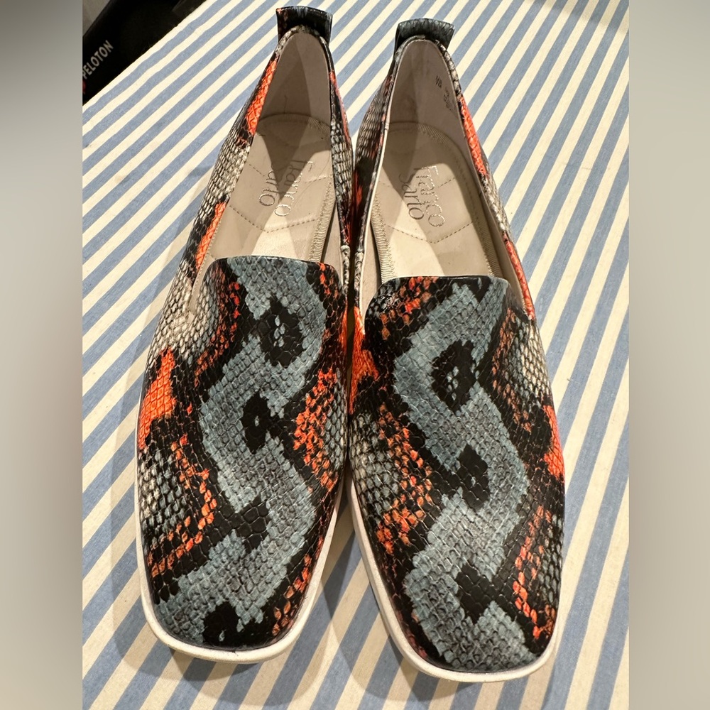 New Franco Sarto snakeskin loafers!